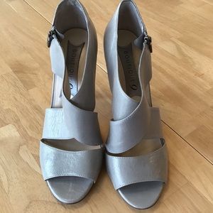 Heels, Leather 10M, Light Tan/Gray, Boutique